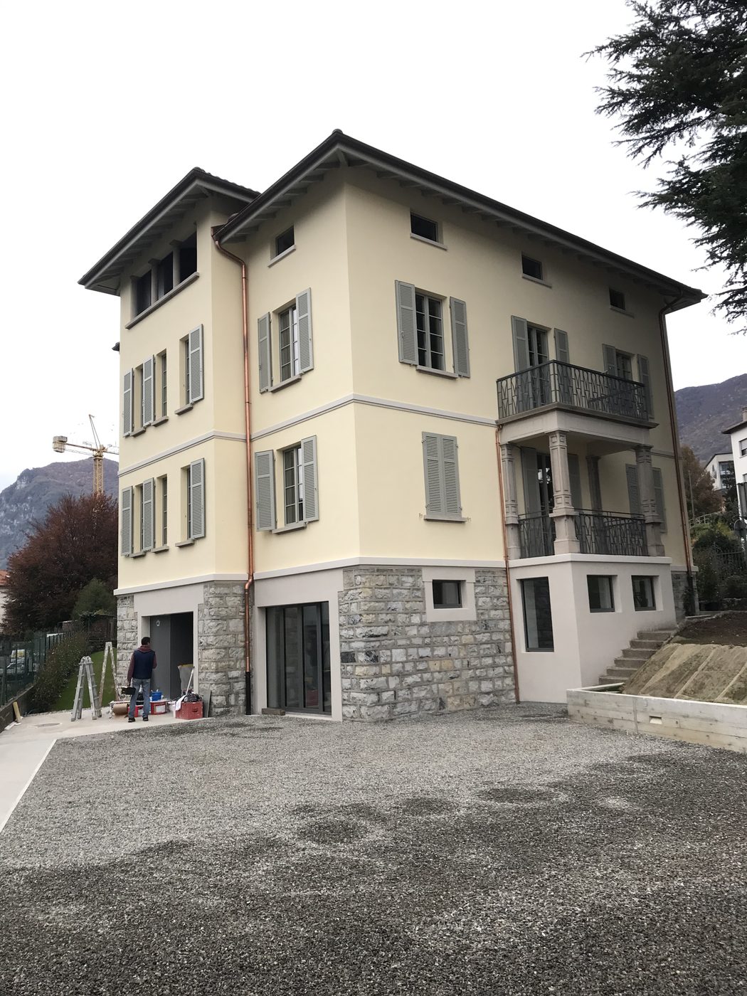Facciata palazzina restaurata